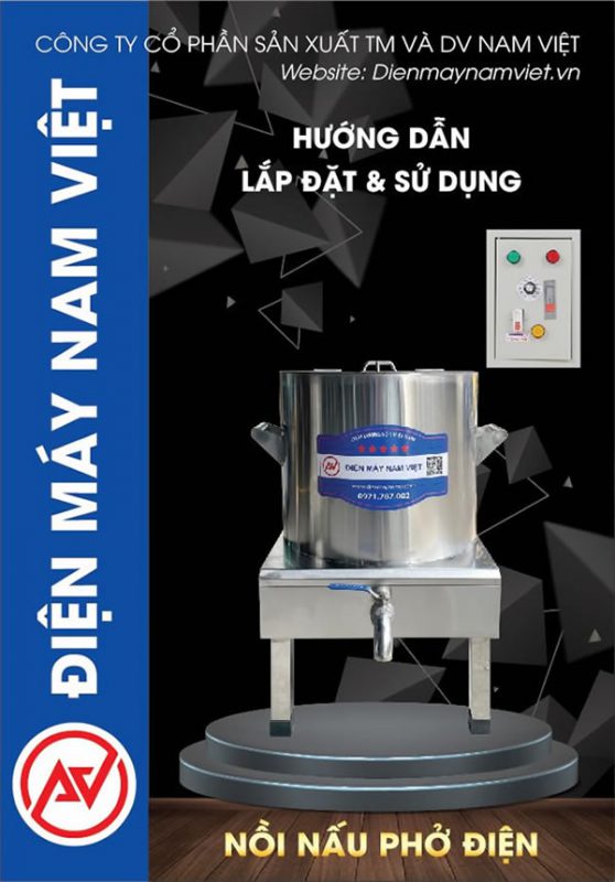 Hướng dẫn lắp đặt và sử dụng nồi nấu phở điện