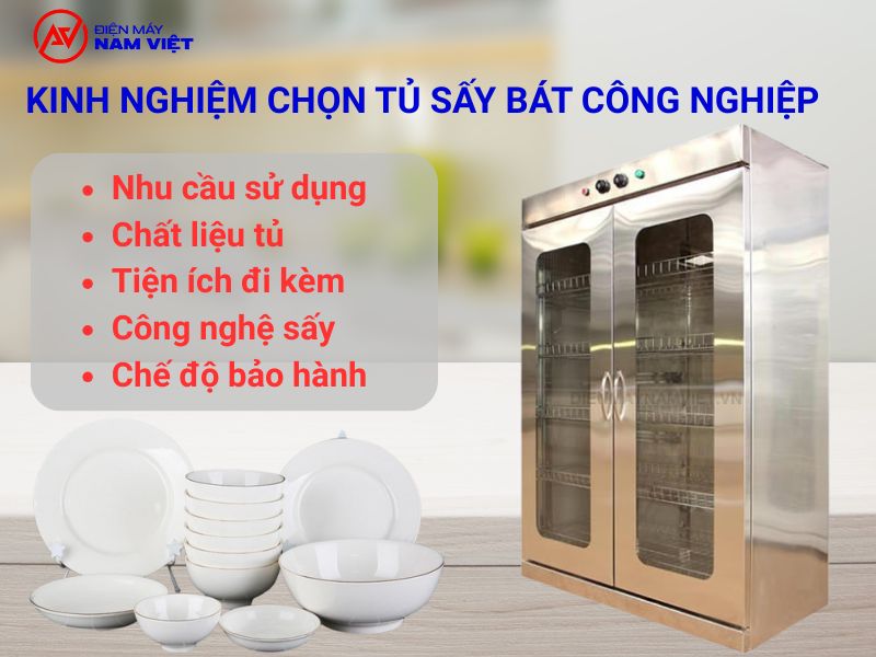 Kinh nghiệm lựa chọn tủ sấy bát công nghiệp