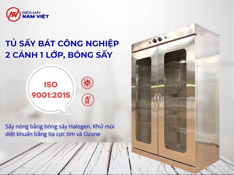 Đặc điểm của tủ sấy bát công nghiệp 2 cánh