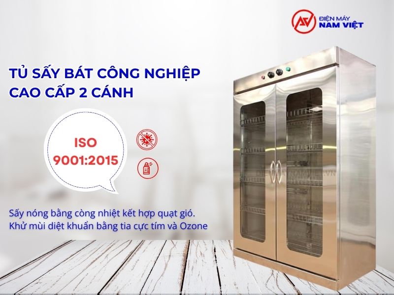 Tủ sấy bát công nghiệp cao cấp 2 cánh