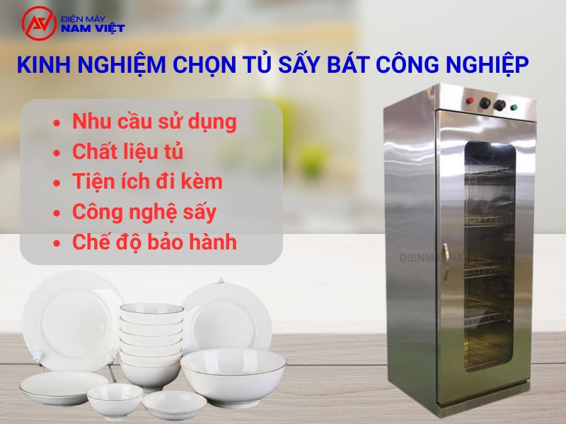 Kinh nghiệm lựa chọn tủ sấy bát công nghiệp