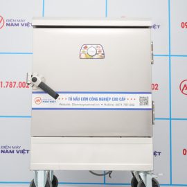 Hình ảnh thật tủ cơm công nghiệp 4 khay điện