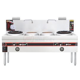 Bếp á 2 họng đất 2 bầu nước