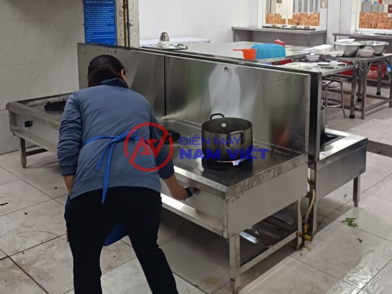 Hình ảnh công trình bếp á Nam Việt thi công