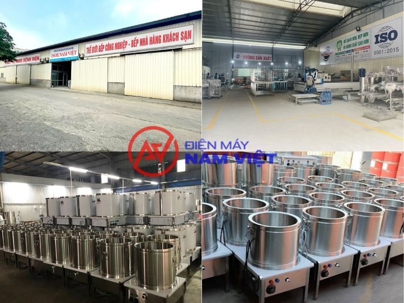 Hình ảnh nồi nấu phở Nam Việt tại xưởng