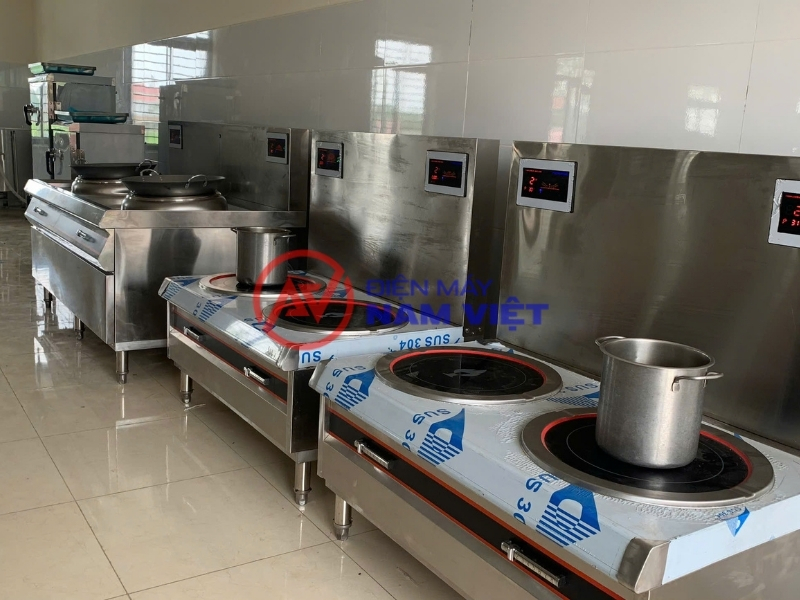 Bếp từ đôi công nghiệp mặt phẳng