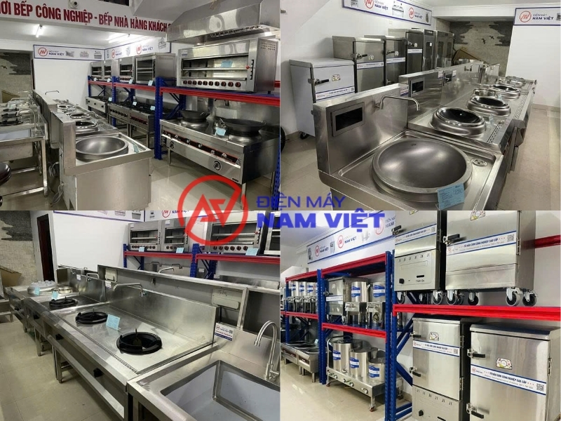 Hình ảnh bếp từ công nghiệp Nam Việt tại Showroom