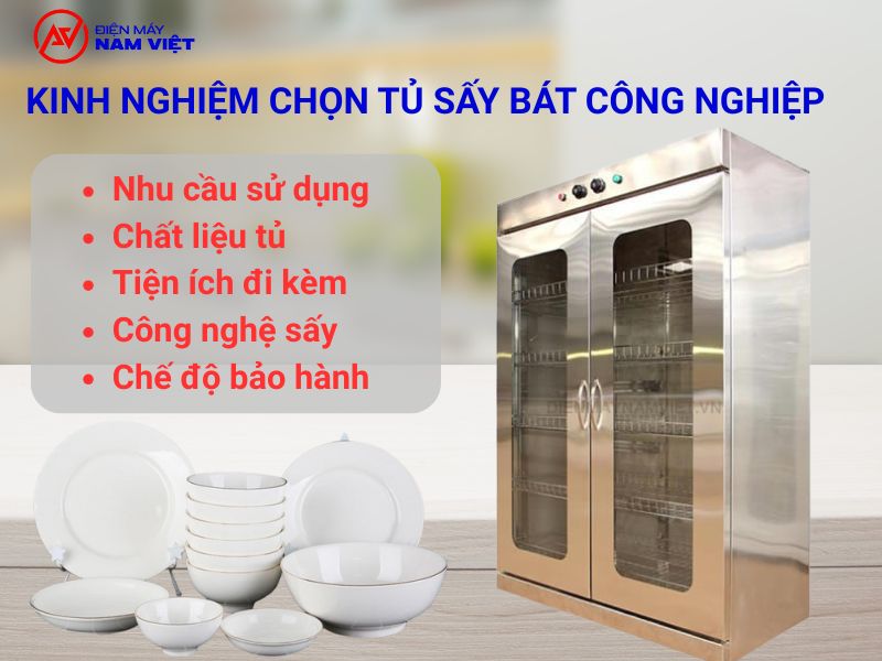 Kinh nghiệm lựa chọn tủ sấy bát công nghiệp