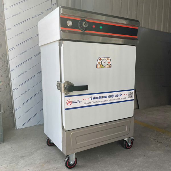 Tủ nấu cơm 6 khay điện có điều khiển