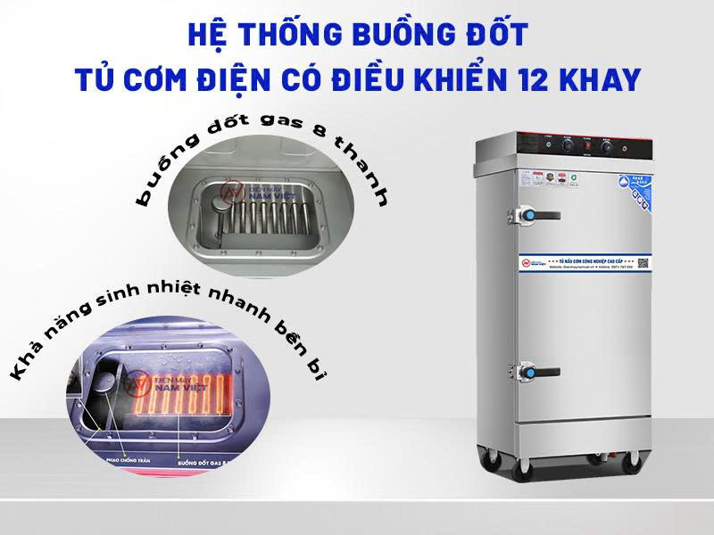 Hệ thống buồng đốt tủ cơm bằng điện