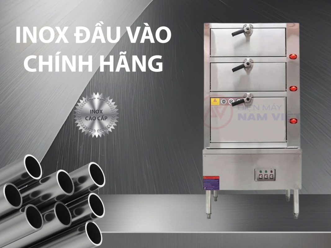 Tủ hấp hải sản INOX có chứng chỉ chất lượng