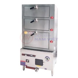 Tủ hấp hải sản 3 tầng gas
