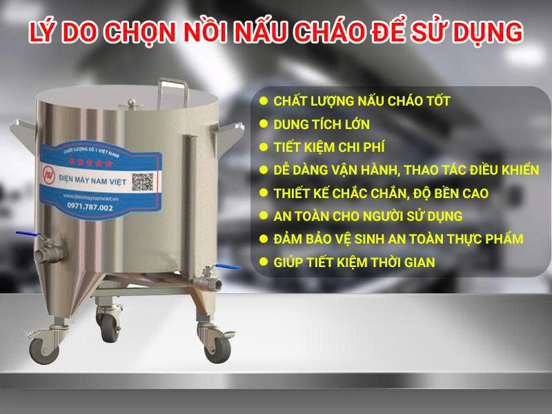 Lý do lựa chọn nồi nấu cháo để sử dụng