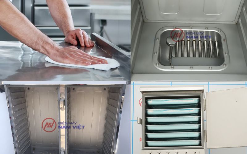 Hướng dẫn bảo quản và vệ sinh tủ cơm công nghiệp đúng cách