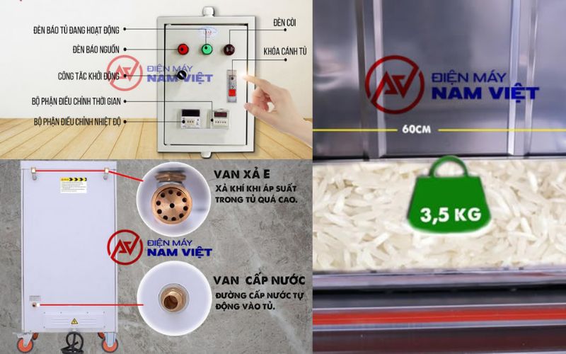 Nguyên lý hoạt động của tủ cơm công nghiệp