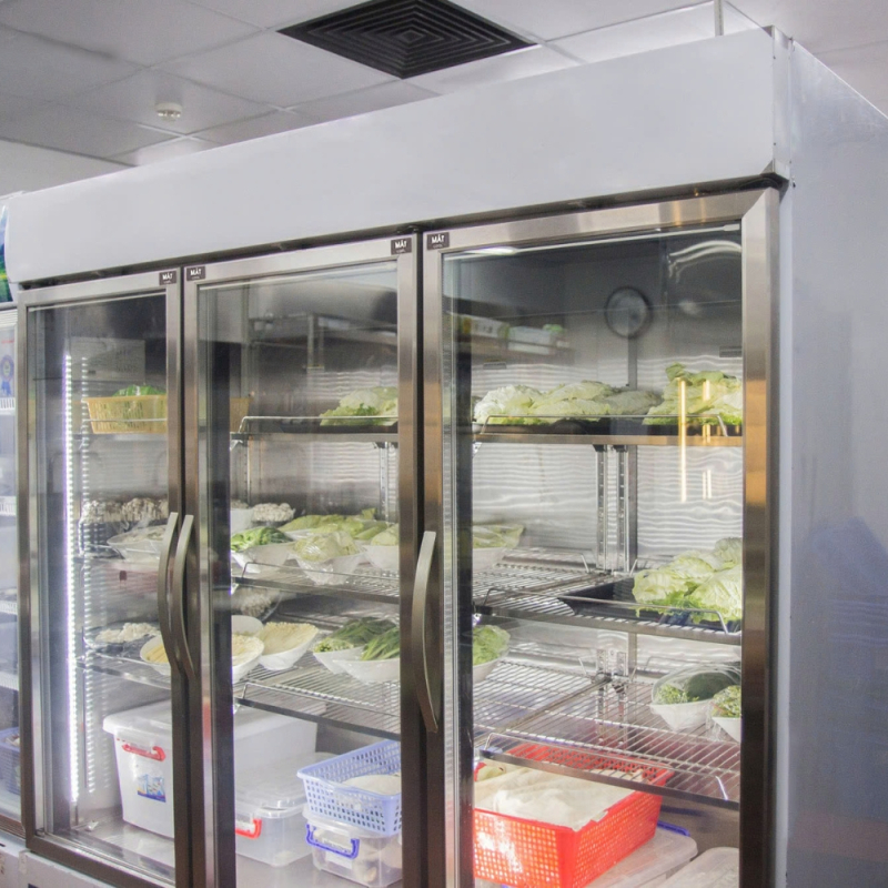 Hình ảnh lắp đặt tủ cánh kính - Điện Máy Nam Việt