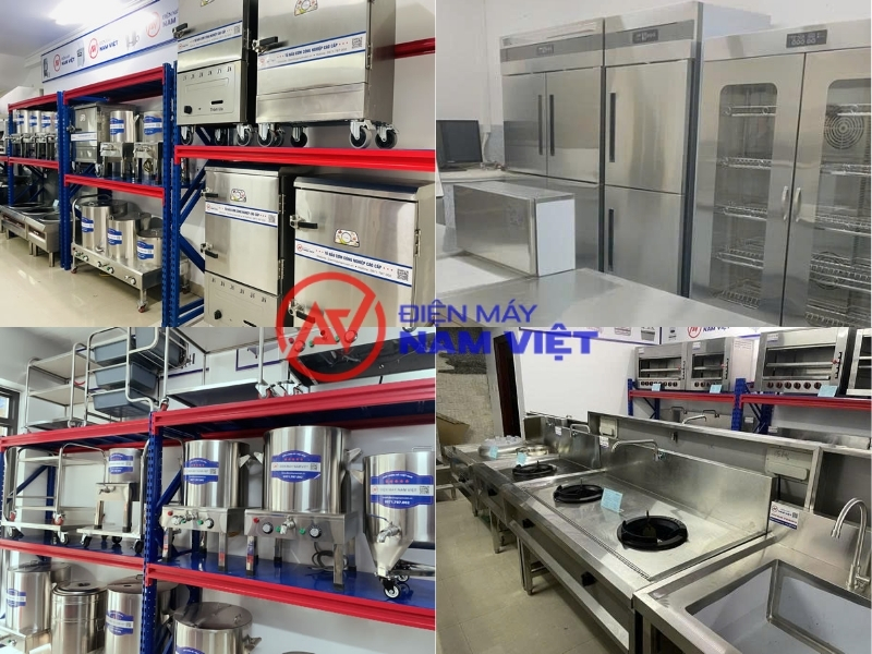 Tủ công nghiệp cánh kính tại showroom Điện Máy Nam Việt