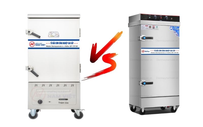 So sánh hiệu quả tiết kiệm giữa tủ cơm điện và tủ cơm gas