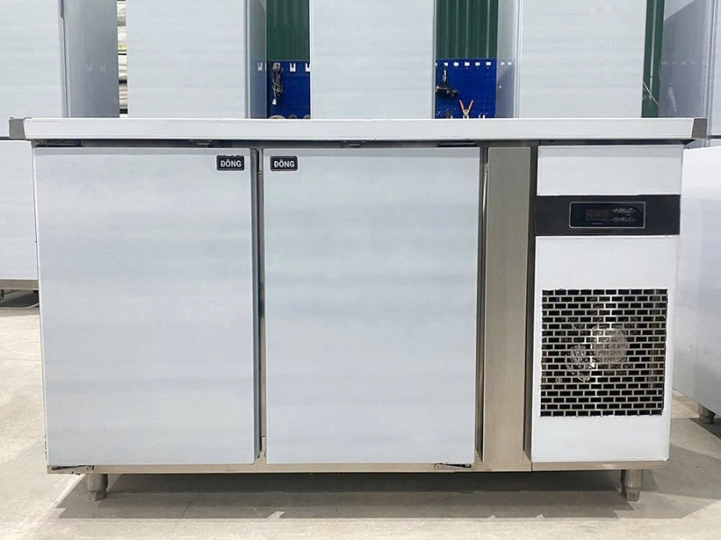 Hình ảnh thực tế bàn đông 2 cánh inox