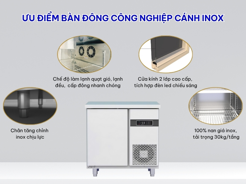 Ưu điểm của bàn đông cánh inox