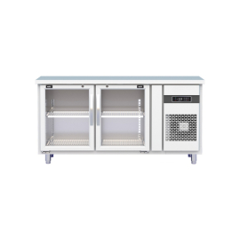 Bàn mát công nghiệp 2 cánh kính 1500x750